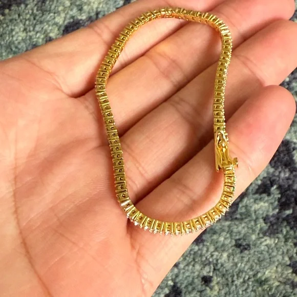 Roxanne Asoulin Gold Plated Rally Tennis Bracelet - Picture 3 of 8